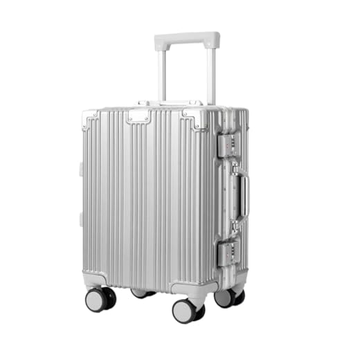 EQHQGGPW Koffer Neuer 18-Zoll-Aluminiumrahmen-Hartschalenkoffer für Herren und Damen, modischer Freizeit-Trolley von EQHQGGPW