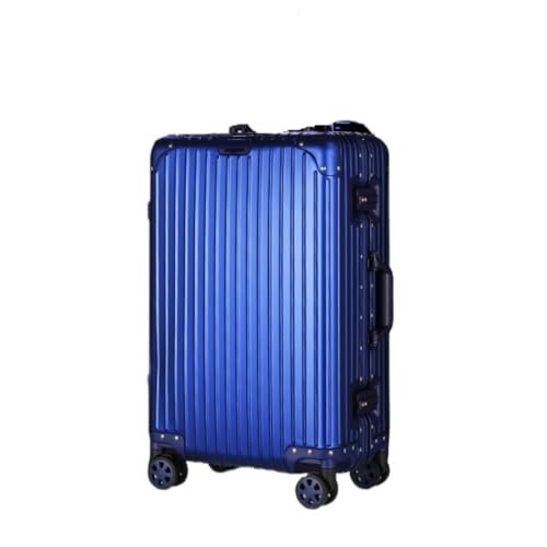 EQHQGGPW Koffer Trolley aus Aluminium-Magnesium-Legierung, geräuschloser Koffer mit Schwenkrädern, robuster und langlebiger Koffer mit Passwortschutz von EQHQGGPW