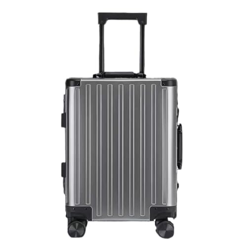 EQHQGGPW Koffer Vollaluminium-Koffer Koffer aus Aluminium-Magnesium-Legierung Trolley mit Aluminiumrahmen Universal-Rollkoffer von EQHQGGPW