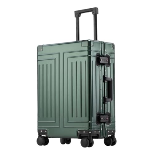 EQHQGGPW Koffer Vollaluminium-Magnesium-Legierung Trolley Herren Universal-Rollkoffer Tasche Passwort-Boarding-Koffer Koffer von EQHQGGPW