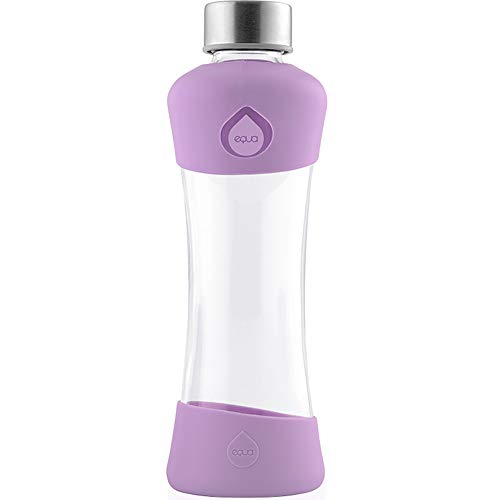 EQUA Active Plum Trinkflasche 0,5L - Glasflasche 550 ml mit Silikonhülle - Wasserflasche aus Borosilikatglas - Sportflasche Glas - Designflasche EQUA Active Plum Trinkflasche 0,5L - Glasflasche 550 ml mit Silikonhülle - Wasserflasche aus Borosilikatglas - Sportflasche Glas - Designflasche von EQUA