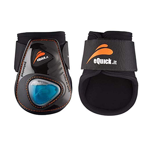 eQuick eShock Velcro Rear Fetlock Boots Large Black eQuick eShock Velcro Rear Fetlock Boots Large Black von EQUICK