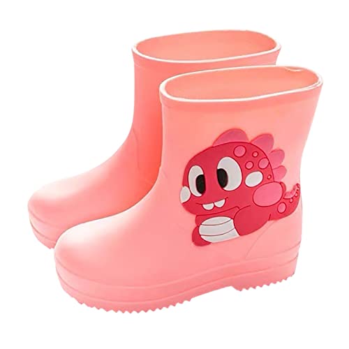 EQWIGKEIT Gummistiefel Kinder Halbhoch Cartoon Gummi Babyschuhe rutschfest Regenstiefel Kurze Gummischuhe wasserdichte Regenschuhe Gartenstiefel Federleicht Stiefel für Jungen Und Mädchen von EQWIGKEIT