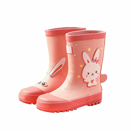 EQWIGKEIT Gummistiefel Kinder Halbhoch Federleicht rutschfest Gummischuhe Gummi Babyschuhe Regenstiefel wasserdichte Gartenstiefel Cartoon Regenschuhe Stiefel Kurze für Jungen Und Mädchen von EQWIGKEIT