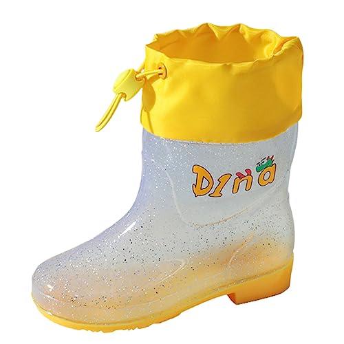 EQWIGKEIT Gummistiefel Kleinkind Federleicht Gummi Babyschuhe Cartoon Gartenstiefel Regenschuhe Regenstiefel Kurze Gummischuhe wasserdichte Stiefel rutschfest für Jungen Und Mädchen von EQWIGKEIT