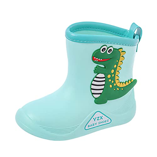 EQWIGKEIT Gummistiefel Kleinkind wasserdichte Regenstiefel Federleicht Stiefel Regenschuhe Cartoon Gartenstiefel rutschfest Gummi Babyschuhe Kurze Gummischuhe für Jungen Und Mädchen von EQWIGKEIT