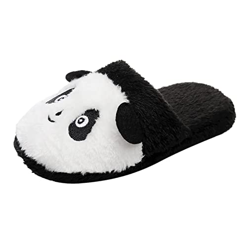 EQWIGKEIT Hausschuhe Damen Winter Weiche Schlappen Flauschige Warme Slippers Filzhausschuhe Winter rutschfest Pantoffeln Memory Foam Hausschuhe Unisex Erwachsene Für Den Alltag von EQWIGKEIT