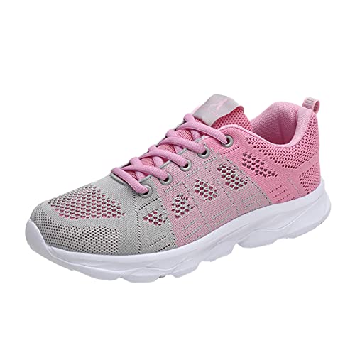 EQWIGKEIT Laufschuhe Damen Sportschuhe Luftpolster Atmungsaktiv Turnschuhe rutschfeste Licht Mesh-Oberfläche Straßenlaufschuhe Sneaker Joggingschuhe Walkingschuhe Fitness Schuhe von EQWIGKEIT