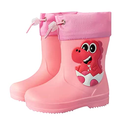 EQWIGKEIT Leichte Gummistiefel Kinder Gummischuhe Kurze rutschfest Regenstiefel Gummi Babyschuhe Cartoon Gartenstiefel Federleicht Barfussschuhe wasserdichte Regenschuhe,für Jungen Und Mädchen von EQWIGKEIT