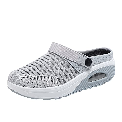 EQWIGKEIT Plateau Sneaker Damen Schuhe Joggingschuhe Damen - Schuhe Damen Weich Ohne Schnüren Sportlich Freizeitschuhe Outdoor Laufschuhe Lässige Slip On Walkingschuhe von EQWIGKEIT