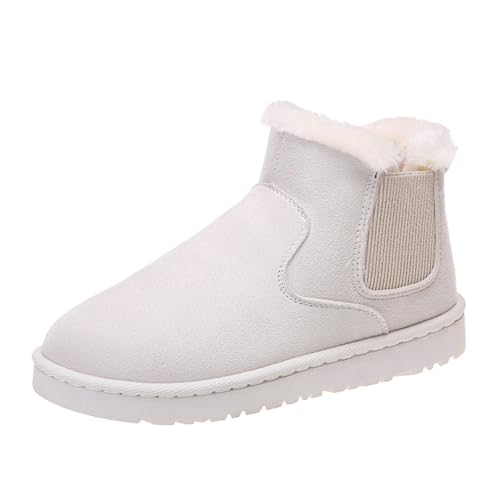 comfy boots damen, Winterstiefel Damen Boots, Comfy Boots Charmella Damen, Warm Gefütterte Schneestiefel, Wasserdicht Winterboots, Rutschfest Winterschuhe Damenstiefel Winter Stiefel Fellstiefel von EQWIGKEIT