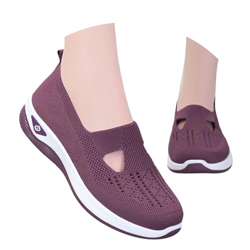 orthopädische schuhe damen, Orthopädische Schuhe Damen Sommer Sneaker Lässige Sportschuhe Leichte Atmungsaktiv Outdoor Schlupfschuhe Mesh Straßenlaufschuhe Klassisch Fitness Laufschuhe Turnschuhe von EQWIGKEIT