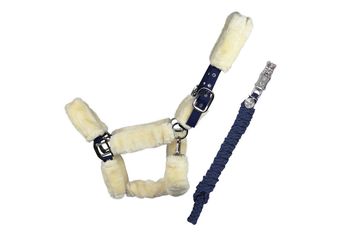 EQuest Reithalfter Halfter Comfort für Pferde mit Führstrick, navy - M / Cob / Vollblut EQuest Reithalfter Halfter Comfort für Pferde mit Führstrick, navy - M / Cob / Vollblut von EQuest