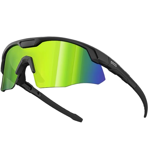 ER00 S598 Wrap-Around Radfahren Sonnenbrille, Laufen Golf Volleyball MTB Ski wandern Outdoor-Sportarten ANSI Z87.1 ER00 S598 Wrap-Around Radfahren Sonnenbrille, Laufen Golf Volleyball MTB Ski wandern Outdoor-Sportarten ANSI Z87.1 von ER00