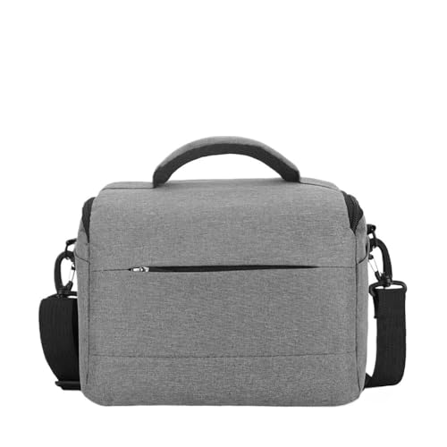 ERQIAO Schultertasche für DSLR-Kamera, tragbare Schultertasche für DSLR-Objektiv, grau, Taglia Unica von ERQIAO