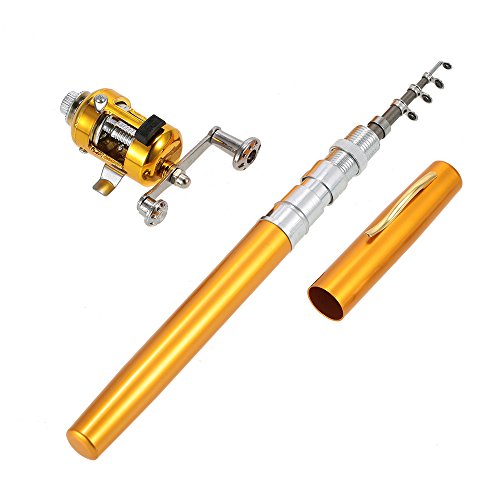 ERYUE Angelrute-Angel Reel Combo Kit Set Mini Teleskop bewegliche Taschen-Feder Angelrute Pole + Reel Aluminiumlegierung Angelzubehör ERYUE Angelrute-Angel Reel Combo Kit Set Mini Teleskop bewegliche Taschen-Feder Angelrute Pole + Reel Aluminiumlegierung Angelzubehör von ERYUE