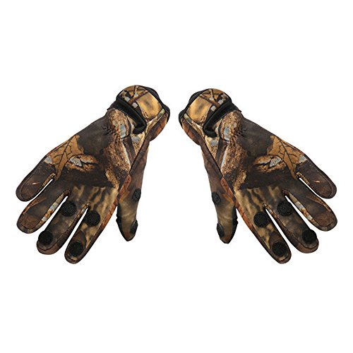 ERYUE Anglerhandschuhe-Angeln Handschuhe Jahreszeiten Angeln Handschuhe Verschleißfeste Angeln Handschuhe Jagd Radfahren Working Training Handschuhe von ERYUE