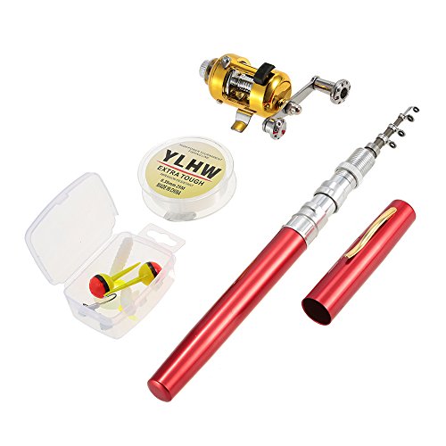 ERYUE Fishing Angelrollen-Angel Reel Combo Set Mini Teleskop-bewegliche Taschen-Feder Angelrute Pole + Reel Aluminiumlegierung Angelschnur Weiche-Köder-Köder Jig Hooks ERYUE Fishing Angelrollen-Angel Reel Combo Set Mini Teleskop-bewegliche Taschen-Feder Angelrute Pole + Reel Aluminiumlegierung Angelschnur Weiche-Köder-Köder Jig Hooks von ERYUE