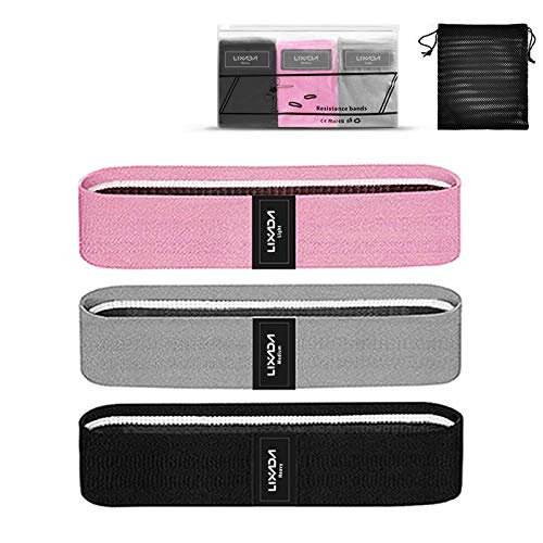 ERYUE Hüftwiderstandsbänder 3 PCS Sportübungswiderstand Loop Bands Set Elastic Band Set für Yoga Home Gym Training von ERYUE