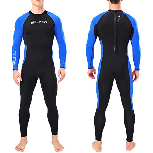 Quick Dry Swimsuit,ERYUE Schnell trocknender Neoprenanzug, einteiliger, langärmliger Neoprenanzug mit Reißverschluss am Rücken für den Wassersport im Sommer von ERYUE