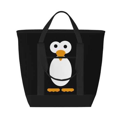 Isolierte Kühltasche mit niedlichem Pinguin-Aufdruck, auslaufsicher, Thermotasche für Lebensmittel, Liefertasche mit Schultergurt, faltbar, isoliert, Lunch-Tragetasche, wiederverwendbar, Isolierte Kühltasche mit niedlichem Pinguin-Aufdruck, auslaufsicher, Thermotasche für Lebensmittel, Liefertasche mit Schultergurt, faltbar, isoliert, Lunch-Tragetasche, wiederverwendbar, von ESNAIUVCD