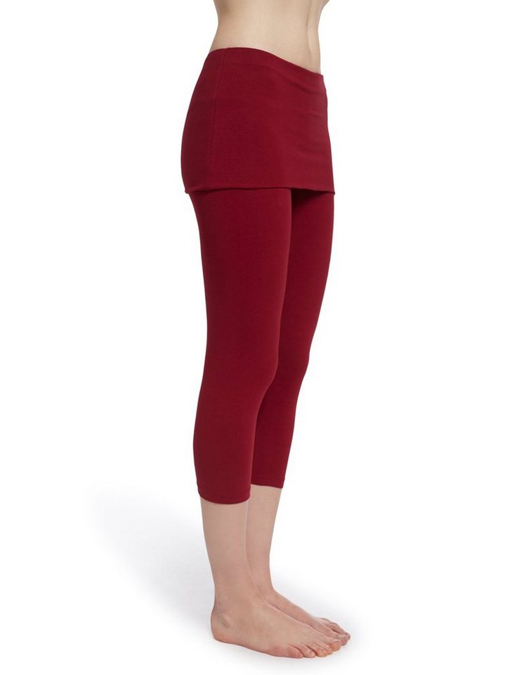 ESPARTO Yogahose Capri, 3/4-Yoga-Rockhose Thanda mit Rockelement ESPARTO Yogahose Capri, 3/4-Yoga-Rockhose Thanda mit Rockelement von ESPARTO