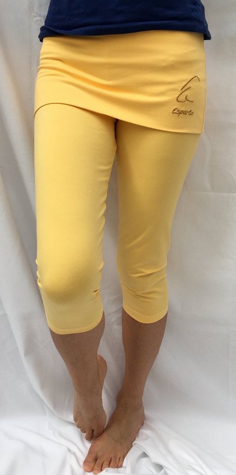 ESPARTO Yogahose Capri, 3/4-Yoga-Rockhose Thanda mit Rockelement ESPARTO Yogahose Capri, 3/4-Yoga-Rockhose Thanda mit Rockelement von ESPARTO