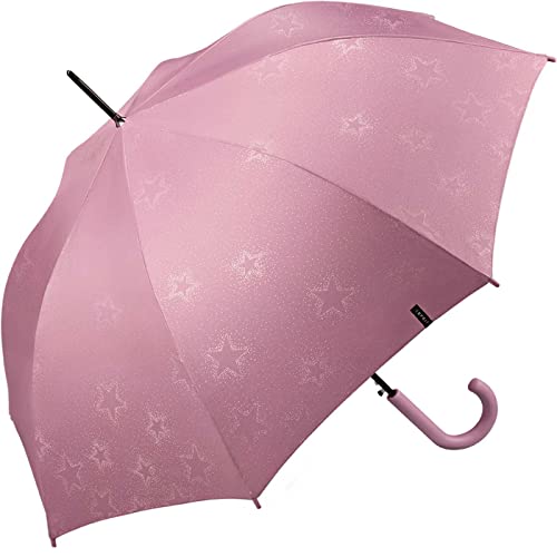 Esprit Stockschirm mit Automatik Starburst - Dusky Orchid metallic, 103 cm von ESPRIT