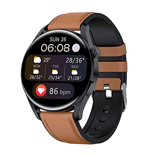 ESSONIO Smart Watch für Herren Sport IP67 Wasserdicht,46 mm Zifferblatt ,Fitness-Tracker mit Voll-Touchscreen und Herzfrequenz-Schlafmonitor,für Business, Valentinstagsgeschenk ESSONIO Smart Watch für Herren Sport IP67 Wasserdicht,46 mm Zifferblatt ,Fitness-Tracker mit Voll-Touchscreen und Herzfrequenz-Schlafmonitor,für Business, Valentinstagsgeschenk von ESSONIO