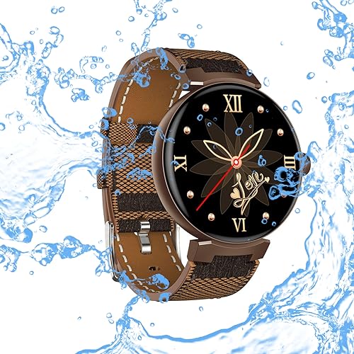 Smartwatch Herren Damen IP67 Wasserdicht Fitnessuhr Sportuhr Bluetooth-Anrufe mit Herzfrequenz-Schlafmonitor 7 Tage Lange Akkulaufze Itmehrfach Sportmodi für IOS Android KI-Sprachassistent Braun Smartwatch Herren Damen IP67 Wasserdicht Fitnessuhr Sportuhr Bluetooth-Anrufe mit Herzfrequenz-Schlafmonitor 7 Tage Lange Akkulaufze Itmehrfach Sportmodi für IOS Android KI-Sprachassistent Braun von ESSONIO