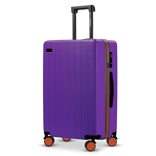 ETERNITIVE - Großer Koffer Reisekoffer Hartschale aus ABS | Rollkoffer 99L | Reisetrolley Leicht mit 4 Zwillingsrollen 360° | Gepäck mit TSA-Schloss | Größe: 75,5 x 49 x 30 cm | Lila ETERNITIVE - Großer Koffer Reisekoffer Hartschale aus ABS | Rollkoffer 99L | Reisetrolley Leicht mit 4 Zwillingsrollen 360° | Gepäck mit TSA-Schloss | Größe: 75,5 x 49 x 30 cm | Lila von ETERNITIVE