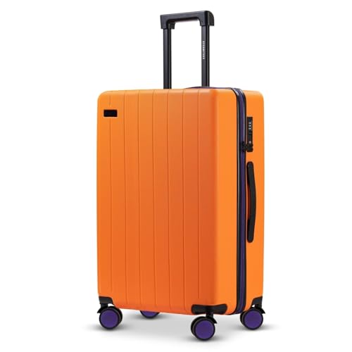 ETERNITIVE - Großer Koffer Reisekoffer Hartschale aus ABS | Rollkoffer 99L | Reisetrolley Leicht mit 4 Zwillingsrollen 360° | Gepäck mit TSA-Schloss | Größe: 75,5 x 49 x 30 cm | Orange ETERNITIVE - Großer Koffer Reisekoffer Hartschale aus ABS | Rollkoffer 99L | Reisetrolley Leicht mit 4 Zwillingsrollen 360° | Gepäck mit TSA-Schloss | Größe: 75,5 x 49 x 30 cm | Orange von ETERNITIVE