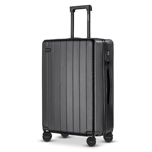 ETERNITIVE - Großer Koffer Reisekoffer Hartschale aus ABS | Rollkoffer 99L | Reisetrolley Leicht mit 4 Zwillingsrollen 360° | Gepäck mit TSA-Schloss | Größe: 75,5 x 49 x 30 cm | Schwarz ETERNITIVE - Großer Koffer Reisekoffer Hartschale aus ABS | Rollkoffer 99L | Reisetrolley Leicht mit 4 Zwillingsrollen 360° | Gepäck mit TSA-Schloss | Größe: 75,5 x 49 x 30 cm | Schwarz von ETERNITIVE