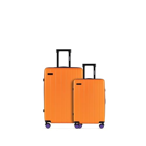 ETERNITIVE - Hartschale Koffer Set 2-teilig | Reisekoffer aus ABS Gepäck mit TSA-Schloss | Größe: S & M | Reisekoffer mit 4 Zwillingsrollen 360° | Trolley Handgepäck 37L 60L | Orange ETERNITIVE - Hartschale Koffer Set 2-teilig | Reisekoffer aus ABS Gepäck mit TSA-Schloss | Größe: S & M | Reisekoffer mit 4 Zwillingsrollen 360° | Trolley Handgepäck 37L 60L | Orange von ETERNITIVE