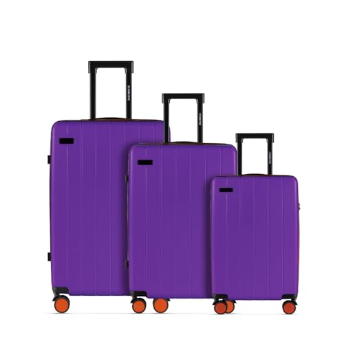 ETERNITIVE - Hartschale Koffer Set 3-teilig | Reisekoffer aus ABS Gepäck mit TSA-Schloss | Größe: S, M, L | Reisekoffer mit 4 Zwillingsrollen 360° | Trolley Handgepäck 37L 60L 99L | Lila ETERNITIVE - Hartschale Koffer Set 3-teilig | Reisekoffer aus ABS Gepäck mit TSA-Schloss | Größe: S, M, L | Reisekoffer mit 4 Zwillingsrollen 360° | Trolley Handgepäck 37L 60L 99L | Lila von ETERNITIVE