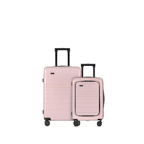 ETERNITIVE - Hartschalenkoffer Set - Klein und Mittel I Rollkoffer aus Polycarbonat & ABS I Größe: 54cm & 64 cm I Reisekoffer mit Rollen 360° I Handgepäck 33L & 64LI Trolley mit TSA-Schloss I Rosa ETERNITIVE - Hartschalenkoffer Set - Klein und Mittel I Rollkoffer aus Polycarbonat & ABS I Größe: 54cm & 64 cm I Reisekoffer mit Rollen 360° I Handgepäck 33L & 64LI Trolley mit TSA-Schloss I Rosa von ETERNITIVE