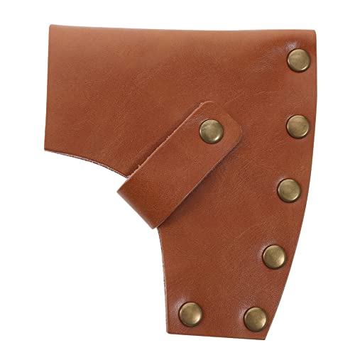 ETHZZLE Leder Beilscheide Für Axtkopf Hochwertiges Schutzholster Für Outdoor Aktivitäten Geeignet Für Schwertholster Und Hammerhalter Ideal Für Camping Und Handwerk Mit Praktischem von ETHZZLE