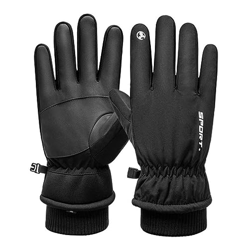 ETHZZLE wasserdichte Thermohandschuhe Für Outdoor Sportarten Fleecegefütterte Winterhandschuhe Zum Radfahren Und Skifahren rutschfeste Und Warme Handschuhe Größe von ETHZZLE