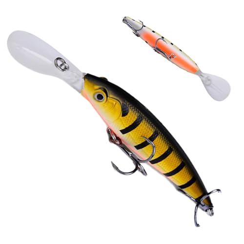 ETUCYNG Salzwasser-Köder, Angelköder, Harter Köder - Swim Baits Köder für Barsche 12,5 cm,Mehrzweck-Angelzubehör, Angelköder für eine Vielzahl von Gewässern von ETUCYNG