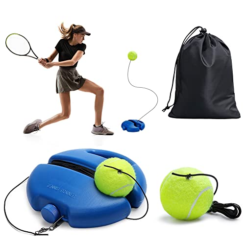 EUBSWA Tennis Trainer Rund mit 2 Tennisbällen, Draußen Tennis Einzeltraining Innovative Ballspiel für Kinder Erwachsene im Garten Park EUBSWA Tennis Trainer Rund mit 2 Tennisbällen, Draußen Tennis Einzeltraining Innovative Ballspiel für Kinder Erwachsene im Garten Park von EUBSWA