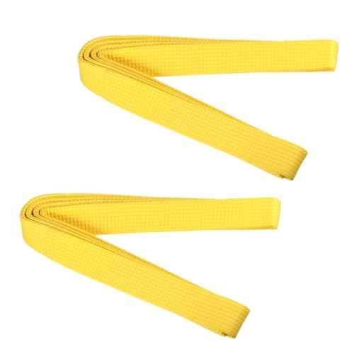 EUIOOVM 2 Stück Judo Karate Gürtel Belt Kampfkunst Karate Judo Baumwolle Taekwondo Belts Professioneller Karate Aikido Belt für Kinder Erwachsene Kampfsportgürtel Gelb 260cm EUIOOVM 2 Stück Judo Karate Gürtel Belt Kampfkunst Karate Judo Baumwolle Taekwondo Belts Professioneller Karate Aikido Belt für Kinder Erwachsene Kampfsportgürtel Gelb 260cm von EUIOOVM