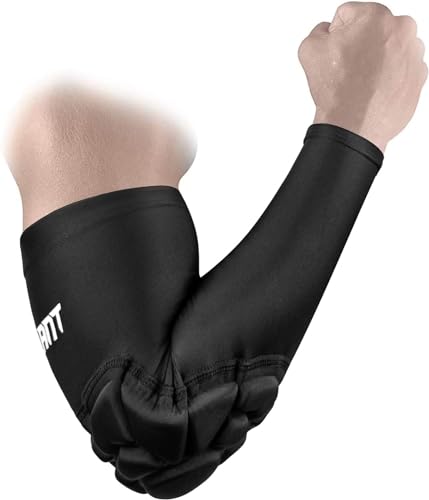 EULANT Ellenbogenschoner MTB für Herren, Weich Ellenbogenschützer für Torwart Volleyball Football Basketball Handball, Gepolsterter Armschoner XXL von EULANT