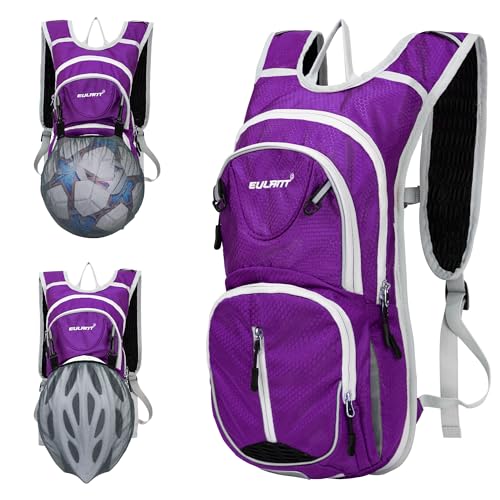 EULANT Fahrrad Rucksack Klein,Trinkrucksack 8l Con Wärmedämmschicht Wasserrucksack MTB Rucksack Reflektierend Skirucksack,Wasserdicht Sportrucksack für Joggen Trekking Laufen,Lila EULANT Fahrrad Rucksack Klein,Trinkrucksack 8l Con Wärmedämmschicht Wasserrucksack MTB Rucksack Reflektierend Skirucksack,Wasserdicht Sportrucksack für Joggen Trekking Laufen,Lila von EULANT