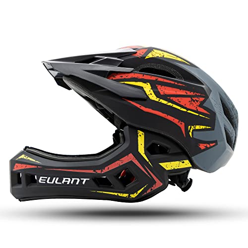 EULANT Fullface-Helm für Kinder, Kinderhelm mit Kinnschutz, Fahrradhelm für Mädchen und Jungen im Alter von 2-10 Jahren, passt Kopfgröße 48-56 EULANT Fullface-Helm für Kinder, Kinderhelm mit Kinnschutz, Fahrradhelm für Mädchen und Jungen im Alter von 2-10 Jahren, passt Kopfgröße 48-56 von EULANT