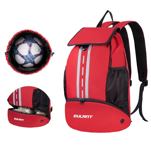 EULANT Fußball Rucksack mit Schuhfach, Multifunktionsrucksack mit bodenfach, Wasserdichter Sporttaschen für Basketball Volleyball Schwimmen Training Strand Yoga,Trockene Nassabscheidung,Pink EULANT Fußball Rucksack mit Schuhfach, Multifunktionsrucksack mit bodenfach, Wasserdichter Sporttaschen für Basketball Volleyball Schwimmen Training Strand Yoga,Trockene Nassabscheidung,Pink von EULANT