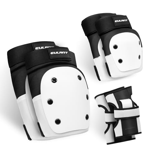 EULANT Inline Skate Schoner für Jugendliche und Erwachsene,Knieschoner / Ellbogenschützer / Handgelenkschützer 6 in 1, Hochwertig Verstellbar Schützer Set für Inliner Skaten Roller Skateboard Fahrrad EULANT Inline Skate Schoner für Jugendliche und Erwachsene,Knieschoner / Ellbogenschützer / Handgelenkschützer 6 in 1, Hochwertig Verstellbar Schützer Set für Inliner Skaten Roller Skateboard Fahrrad von EULANT