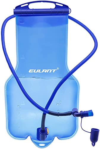 EULANT Hydration Bladder 1L/2L/3L TPU Water Bladder Sports Hydration Backpack for Cycling Running Climbing Hiking Capacity Adjustable & with Tube Cover BPA-Free von EULANT