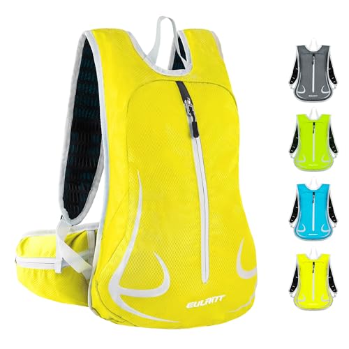 EULANT Wasserdicht Laufrucksack 15L,Klein Skirucksack,Kleiner Wanderrucksack,Fahrrad Rucksack,Leicht Sport Rucksack für Skifahren Camping Bergsteigen Radfahren Joggen Einkaufen Schule, Gelb EULANT Wasserdicht Laufrucksack 15L,Klein Skirucksack,Kleiner Wanderrucksack,Fahrrad Rucksack,Leicht Sport Rucksack für Skifahren Camping Bergsteigen Radfahren Joggen Einkaufen Schule, Gelb von EULANT