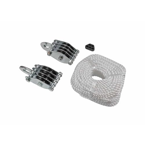 EUROHUNT Universal Flaschenzug mit 8 Umlenkrollen, max. Traglast 300 kg inkl. 20m PP-Seil EUROHUNT Universal Flaschenzug mit 8 Umlenkrollen, max. Traglast 300 kg inkl. 20m PP-Seil von EUROHUNT