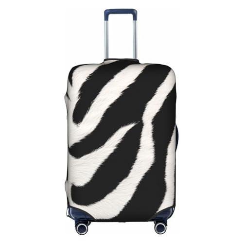 EVANEM Zebra Reisegepäckabdeckung, elastische Trolley-Koffer-Schutzhülle, kratzfester Koffer-Schutz, passend für 45,7 - 81,3 cm Gepäck, Zebra Tier, XL von EVANEM